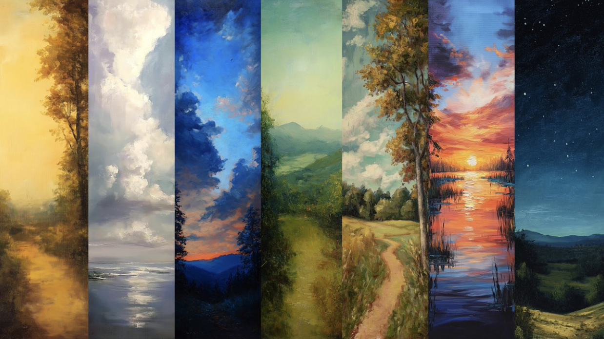 Images of oil paintings we generated in Midjourney. Source: All images courtesy of the author.